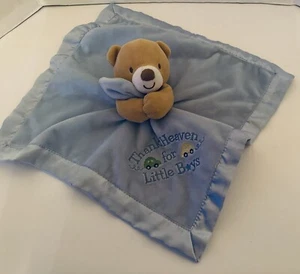 Baby Starters Blue Bear Lovey THANK HEAVEN FOR LITTLE BOYS Security Blanket - Picture 1 of 3