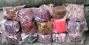 Bernat Matrix Ladder Yarn & Dazzle Metallic Mixed Lot of 15 - Picture 1 of 10