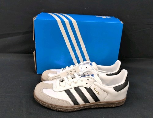Adidas Samba OG IE3677 scarpe da ginnastica unisex bambini US 13K bianco nero gomma (61124)