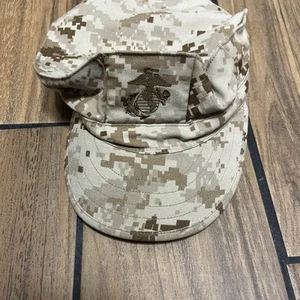 US Marine Corps Desert MARPAT Mütze 8 Punkt Utility Cover Größe Small - Bild 1 von 4