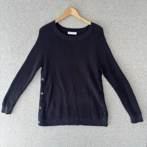 Legoe Heritage Womens Knit Sweater Navy Sz 0 Jumper Maternity Feeding Nursing - Picture 1 of 11