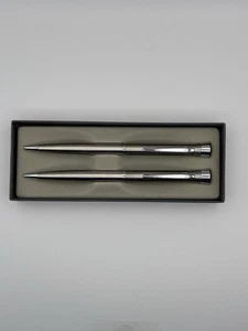 Garland Stainless Steel Pen & Pencil Set w/ Heirloom Guarantee + Box USA Made - Picture 1 of 8