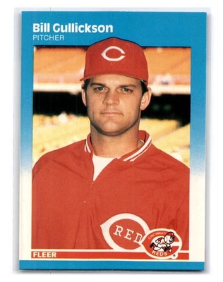 1987 Fleer Glossy #203 Bill Gullickson - Cincinnati Reds - Image 1 of 2