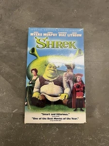 Shrek VHS Tape 2001 Big Box Special Edition Dreamworks Myers Murphy Diaz Lithgow - Picture 1 of 4