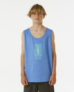 Rip Curl Kids Lost Island Scoop Neck Vest Tank - Blue Yonder - 16 Yrs - Picture 1 of 5