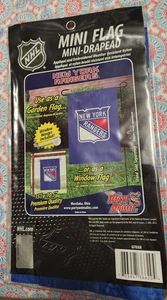 New York Rangers Mini Bandiera 15" x 10,5" NHL Hockey!!!NUOVO!!! - Foto 1 di 1