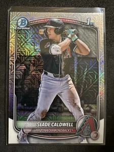 2025 Bowman - Chrome Prospects Slade Caldwell #BCP-21 Mojo Refractor (RC) - Foto 1 di 2