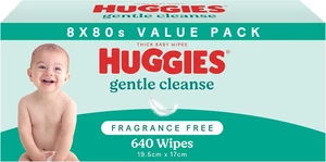 Baby Wipes Huggies Fragrance Free 640 Pack - Picture 1 of 11