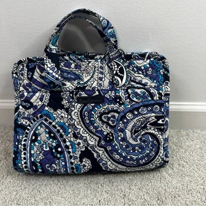 Vera Bradley Hanging Travel Organizer Bathroom Bag in Deep Night Paisley, blue - Picture 1 of 14