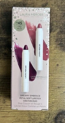 Lápiz labial suave Laura Mercier Dreamy Embrace pétalo crayón dúo valor de $70 Foto 1 de 2