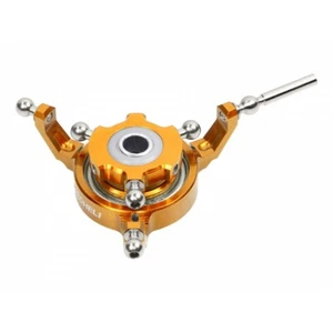 MH CNC Aluminum Swashplate (GOLD) (For MH Triple Blade Conversion Set OMP M2) - Picture 1 of 1