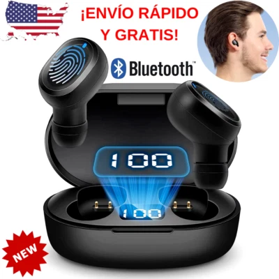 Audifonos inalambricos Bluetooth 5.0 Auriculares Para Telefonos Tablet Universal - Image 1 of 4