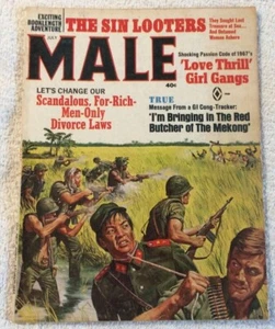 MALE Magazine - July 1967 - War, Vietnam, Politics, Mafia - Imagen 1 de 12