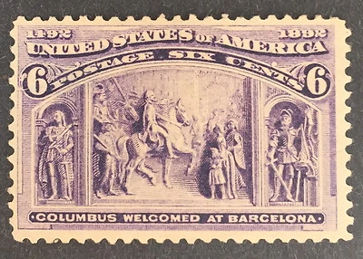 US STAMPS  #235 6c COLUMBIAN MOGH cv $110 235 - Image 1 of 2