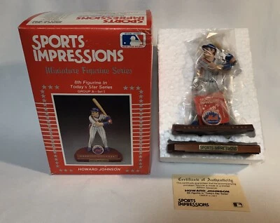 Mets 1990 Sports Impressions MLB HOWARD JOHNSON FIGURINE 8th In series-NIB w/COA - Image 1 of 4