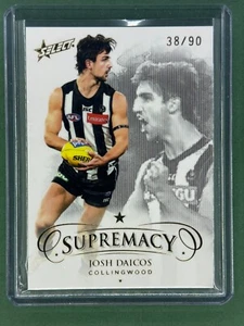 2021 Select Supremacy JOSH DAICOS Gold Base /90 SP Collingwood Magpies - Picture 1 of 3