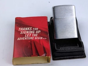MARLBORO ZIPPO Brushed Chrome Lighter - OCT (J) 2005 -  Vintage, NEW Old Stock! - Picture 1 of 11