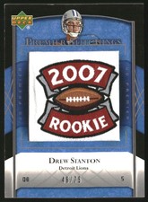 2007 Upper Deck Premier Stitchings Variation #PS10 Drew Stanton 07R/75