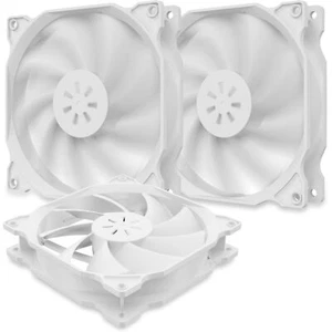120mm Blanc Ventilateur pour Boîtier PC D'ordinateur Ultra Silencieux 3 Pack-... - Picture 1 of 7