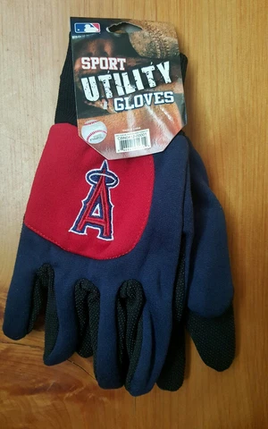 MLB Los Angeles Angels Embroidered Logo Sport Utility Gloves (Red/Blue) Cover