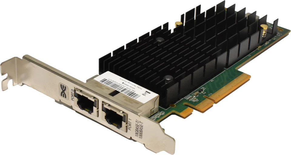 Fujitsu 10GbE Dual-Port Netzwerkadapter PCIe RJ45 A3C40185854 OCe14102B-NT-F FP - Bild 1 von 4