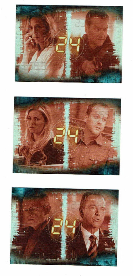 24 Season 5 2008 Artbox Ultra Rare Foil 3 Card Chase Set UR1 to UR3 - Image 1 of 1