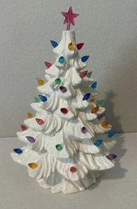 Vintage 1990 Nowell’s Inc beleuchteter Keramik Weihnachtsbaum 8,5” hoch getestet funktioniert - Bild 1 von 3