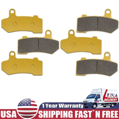 Front and Rear Brake Pads Kit for Harley Davidson FLHX Street Glide 2008-2015 — 第 1/4 张图片