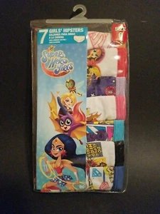 DC Super Hero Girls Youth Size 6 Hipster Panties Underwear 7-pack - Picture 1 of 2