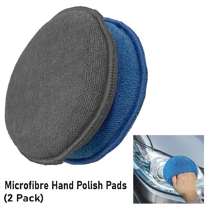 Microfibre Hand Polishing Pads Rinse-Friendly Scratch Free Multiple Use (2 Pack) - Picture 1 of 3