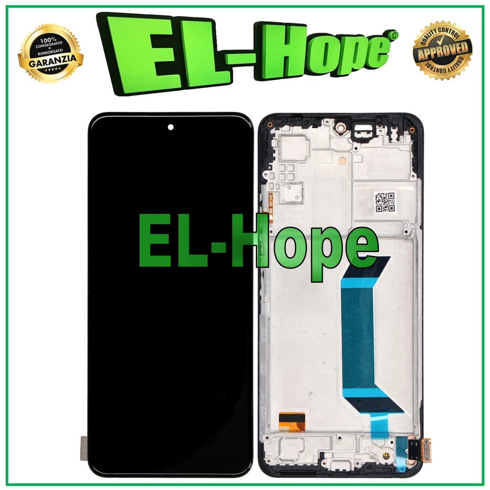 DISPLAY LCD TFT FRAME PER XIAOMI POCO X5 5G 22111317PG TOUCH SCREEN VETRO NERO