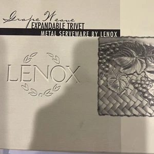 Lenox Expandable Trivet-Grapeweave Pattern-New In Box With Papers - Picture 1 of 5