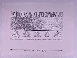 Janis Joplin Big Brother 1966 Pete Frame Rock Family Twig Archivio Pete Frame - Bild 1 von 12