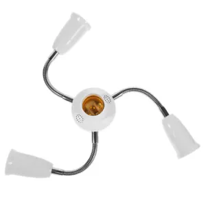 Multi-plugs Light Socket Converter E27 Light Bulb Holder Extension Holder With - Picture 1 of 12