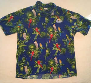Corona Extra Parrot Jimmy Buffett camicia hawaiana con bottoni uomo large - Foto 1 di 11