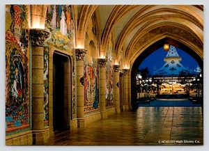 Tokyo Disneyland Cinderella Castle Interior Mosaic Tells Story c1986 Postcard - Picture 1 of 2