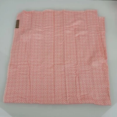 Dwell Studio Baby Blanket Pink Coral Salmon Geometric Cotton Flannel Blanket - Image 1 of 4