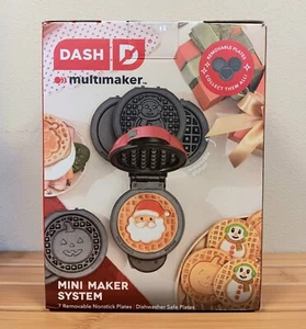 NUEVO Sistema Dash MultiMaker Mini Waffle con Placas Extraíbles y Estuche de Almacenamiento - Imagen 1 de 4
