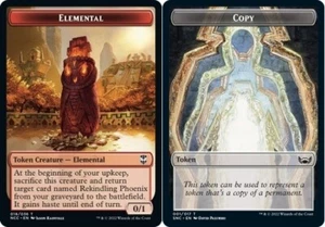 10 Token Cards - ELEMENTAL / COPY - Commander (NCC) - Magic MTG FTG - Picture 1 of 1