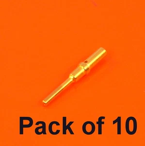 10 x Genuine Deutsch DT Series GOLD Male Pin Terminals 0460-202-1631 - Picture 1 of 1