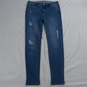 WHBM 4 The Skinny Medium Destroyed Stretch Denim Jeans - Picture 1 of 7