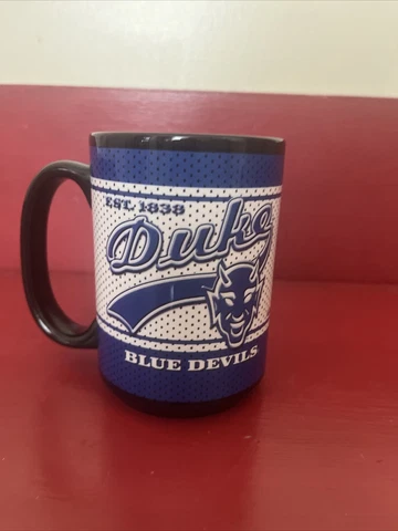 Duke Blue Devils Coffee Mug Black & Blue Old School Blue Devil Logo Cover