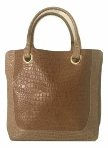 Estee Lauder Large Caramel Croc Pattern Tote Bag - Picture 1 of 3