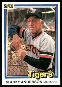 1981 Donruss Sparky Anderson #370 Detroit Tigers C - Picture 1 of 2
