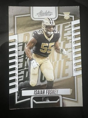 2023 Panini Absolute - Rookies #166 Isaiah Foskey (RC) New Orleans Saints - Image 1 of 2