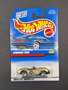 Hot Wheels 1998 Ferrari 250 Gold Vintage Blue Card - Picture 1 of 1
