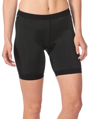 Shorts de ciclismo feminino acolchoado forro de bicicleta roupa íntima plus size camurça Reg - Imagem 1 de 4