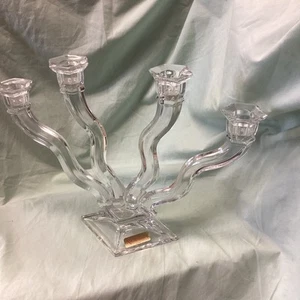 Stunning Nachtmann 4 Arm Centrepiece Crystal Glass Candle Holder 9 3/4" tall - Picture 1 of 4