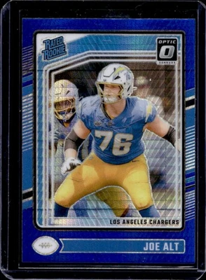 2024 Donruss Optic Joe Alt Blue Hyper Rated Rookie #254 Chargers - Image 1 of 2