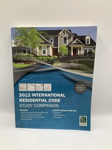 2012 International Residential Code Study Companion ICC Exam Prep Book Softcover - Foto 1 di 13
